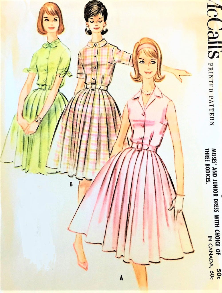 1960s McCALLS 5774 Shirtwaist Dress ...